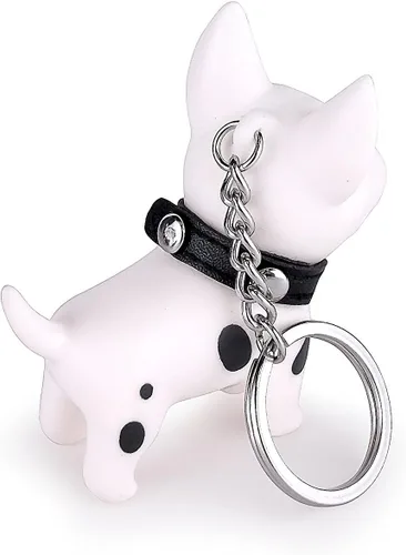 Vista 3 de MIFXIN Llavero de perro lindo llavero de coche llavero decoración llavero llavero para niños adultos fiesta amistad, bull terrier