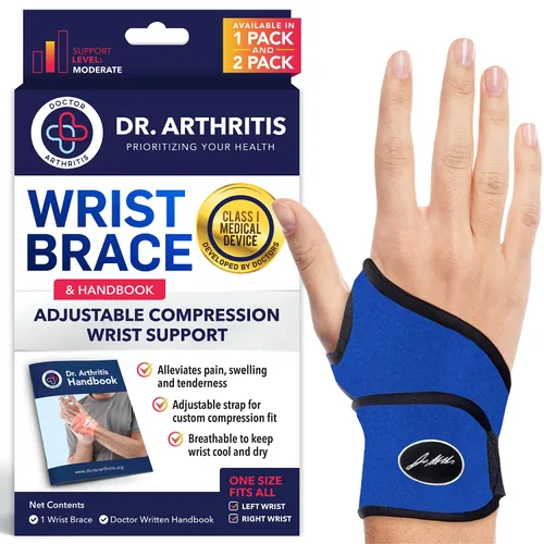 Vista 14 de Muñequera desarrollada por doctor, envolturas de muñeca para artritis del túnel carpiano, tendinitis, soporte de mano, ideal para fitness