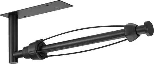 Vista 10 de DEKAVA - Soporte para toallas de papel para usar en la pared o debajo del gabinete en la cocina, autoadhesivo, de barra, estante, de acero Negro