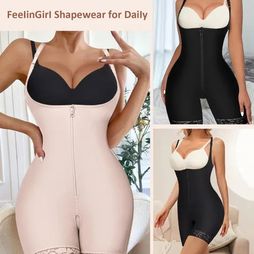 Vista 5 de Faja moldeadora para mujer, con control de abdomen, talla grande, para levantar glúteos y adelgazar muslos