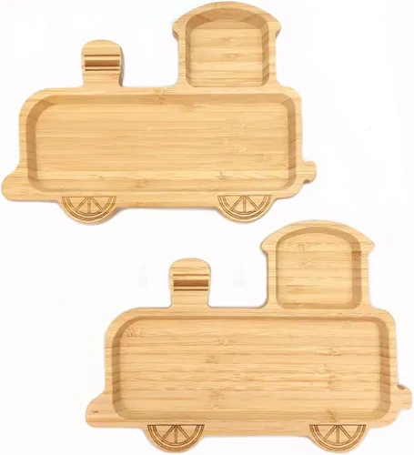 Vista 13 de JB HOME COLLECTION 4919 - Plato de bambú para refrigerios, ecológico, con forma de cara de conejo, 11 x 7.5 pulgadas, 1 unidad