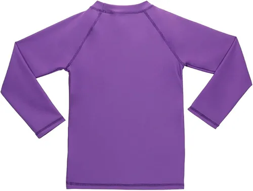 Vista 2 de Camiseta de natación de manga larga para niñas con protección UPF 50+ para piscina y playa