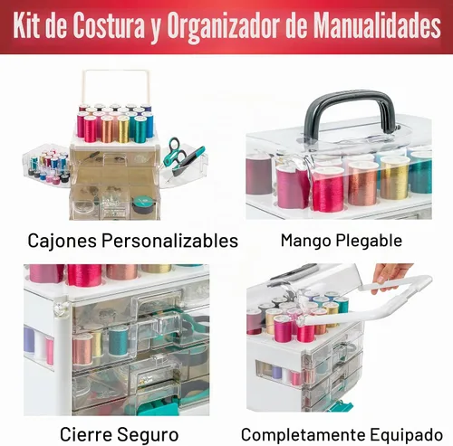 Vista 5 de SINGER ProSeries Sew-It-Goes - Kit de costura y sistema de almacenamiento de 356 piezas 356-piece deluxe sewing kit with ProSeries scissors, seam
