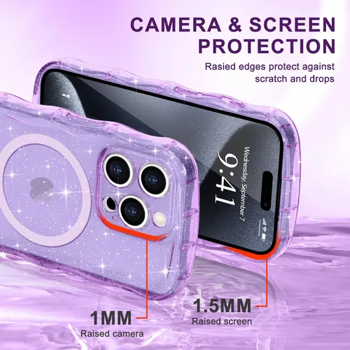 Vista 242 de Pepmune Funda magnética para iPhone 17 Pro Max, color rosa