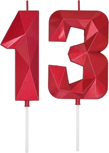 Vista 182 de DERVENTA Vela Grande de Cumpleaños Número 3D Verde Luminoso de 3.7 Pulgadas Celebración de Fiesta Aniversario Decoración Adorno para Pastel 1 Pieza