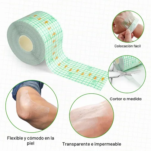 Vista 2 de LotFancy Vendaje de cuidado posterior del tatuaje, rollo de 2 "x 13 yardas