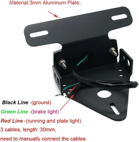 Vista 4 de crazy sport Juego de luces LED de freno y cola con soporte para licencia para SUZUKI DRZ400 DRZ400SM DRZ400S DRZ400 DRZ 2005-2025 Guardabarros