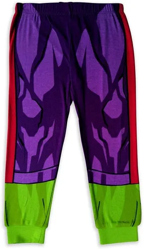 Vista 5 de Marvel Disfraz de Hulk PJ PALS para niños, Multicolor
