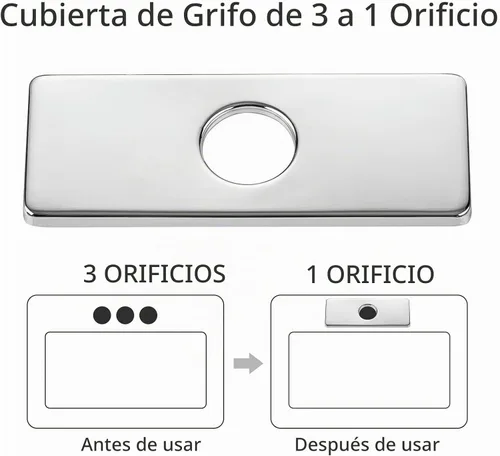 Vista 5 de KAIYING Placa de cubierta del grifo del cuarto de baño, placa del escudo de Cromo