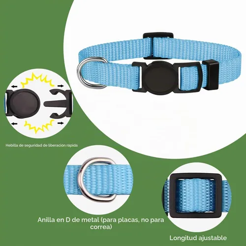 Vista 4 de 20 collares para cachorros para litera, collares de cachorros para cachorros pequeños, collar de identificación de nailon, collares de arena