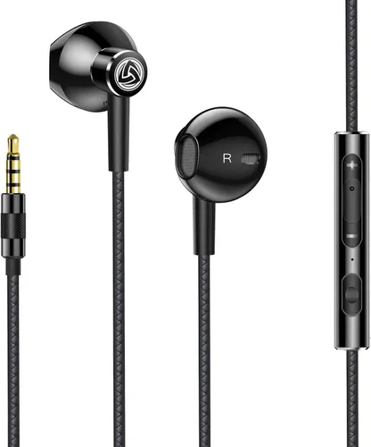 Vista 8 de LUDOS SPECTA - Auriculares intraurales con cable, auriculares con micrófono para llamadas claras, aislamiento de ruido, para iPhone, iPad, Samsung