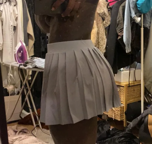 Vista 4 de RICHTRUE Y2k - Minifaldas para mujer, falda sexy de preppy, falda Y2K, falda de tiro bajo, faldas plisadas para mujer