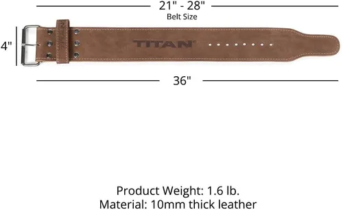 Vista 7 de Titan Fitness Maxxum Cinturones de elevación