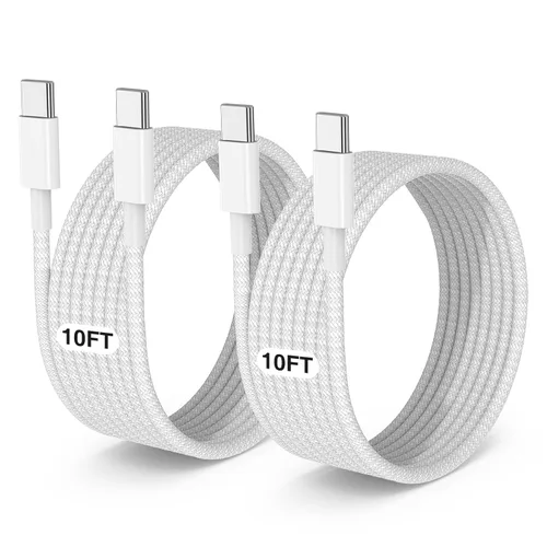 Vista 8 de LOFPYE Paquete de 3 cables USB C a USB C de 1 pie y 60 W, cable de carga rápida tipo C para iPhone Air 17 16e 16 15 Pro Plus Pro Max, para Galaxy