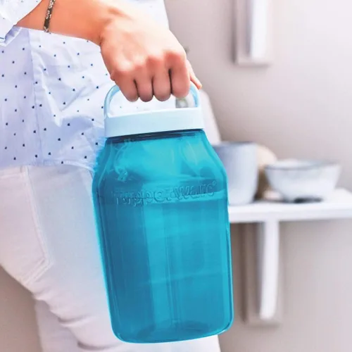 Vista 3 de Tupperware Tarro de almacenamiento de plástico - 3 litros, 1 pieza, azul
