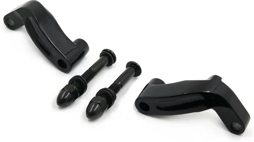 Vista 3 de MT387-BK Adaptador de Montaje de Espejos Negros Compatible con H-D Heritage Flstc Fxcwc Super Glide Fxdc Wide