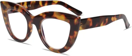 Vista 7 de SOJOS Blue Light Blocking Glasses Retro Vintage Cateye Eyeglasses for Women Plastic Frame Party Glasses SJ5025C