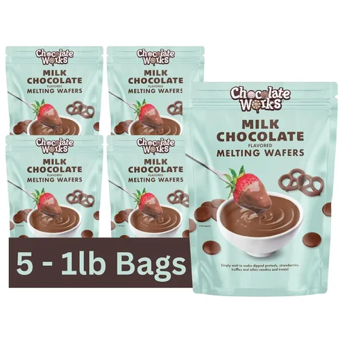 Vista 13 de Chocolate Works Chocolate para Derretir Parent (1.0 lb (Paquete de 5), Chocolate Oscuro)