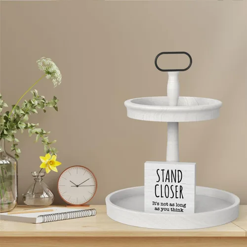 Vista 5 de Letrero con texto en inglés "Stand Closer - Not As You Think", decoración de baño para niños, regalo de inauguración de la casa, regalo divertido, 5