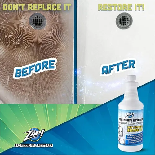 Vista 3 de ZAP! Restaurador profesional de azulejos y lechadas Limpia y restaura superficies de porcelana, fibra de vidrio, azulejos y lechada Removedor