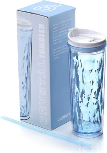 Vista 10 de Vaso para batido de cristal con cierre y bloqueo para bebidas frías y calientes Cupture, de 22 oz, Negro diamond