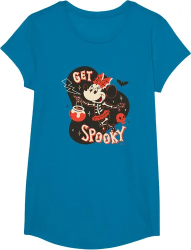 Vista 46 de Disney Disfraz de esqueleto de Minnie Mouse para Halloween, camiseta espeluznante Negro