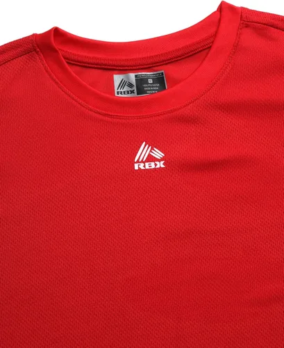 Vista 3 de RBX Conjunto de pantalones cortos activos para niños camiseta de rendimiento, camiseta sin mangas y pantalones cortos de gimnasio (4-12)