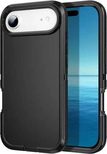 Vista 23 de Funda para iPhone 11, a prueba de golpes, caídas y polvo, protección de cuerpo completo de 3 capas, cubierta dura de alto impacto de alta Negro