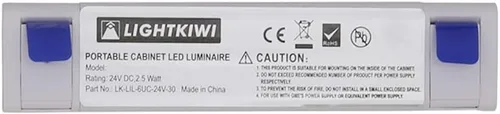 Vista 2 de Lightkiwi T6696 Lilium Panel de iluminación LED modular blanco frío de 6 pulgadas para debajo del gabinete (fuente de alimentación no incluida)