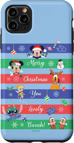 Vista 13 de Funda para iPhone 16 Disney 100 Mickey & Friends Merry Christmas You Lovely Bunch