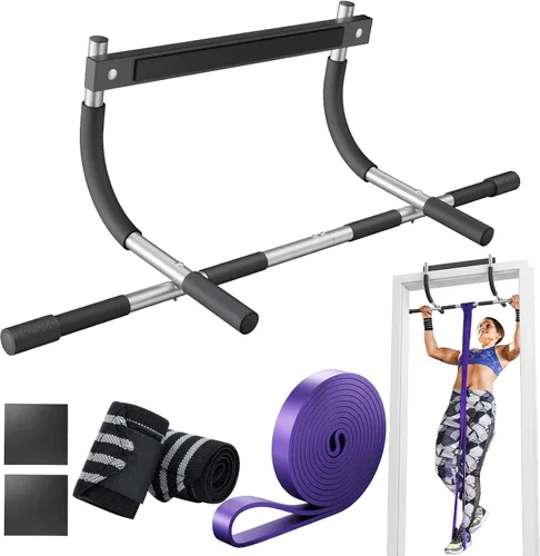 Vista 10 de TOPOKO Pull Up Bar for Doorway, Heavy Duty Chin Up Station for Home Gym, Multi-Grip or Adjustable Door Frame Exercise Equipment for Upper Body