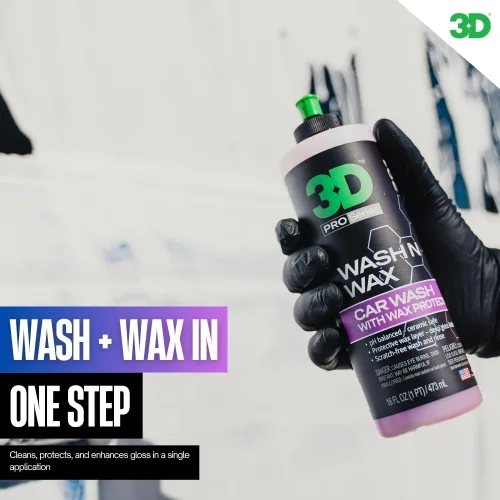 Vista 6 de 3D Wash N Wax Jabón de lavado de autos – pH equilibrado, fácil de enjuagar, jabón libre de arañazos con protección de cera – 16 onzas