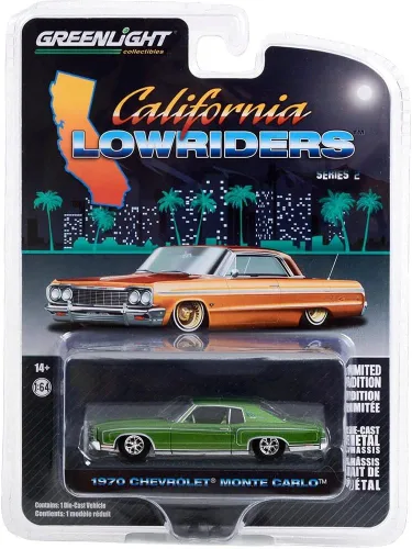 Vista 2 de Greenlight 63030-D California Lowriders Series 2 - 1970 Chevy Monte Carlo Escala 1:64 Diecast