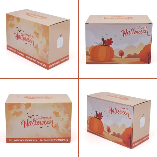Vista 7 de Woration Juego de calabazas falsas de alta calidad, decoración de calabaza blanca leche artificial para cosecha de otoño, Halloween, Acción