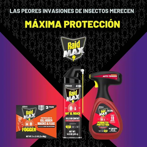 Vista 8 de Raid Max Spray para Hormigas y Cucarachas (14.5 OZ, Paquete - 1)
