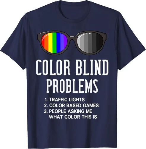 Vista 20 de Color Blind Problems - Camiseta para regalo con gafas de prueba