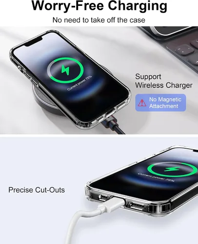 Vista 232 de HOOMIL Funda para iPhone 7 Plus/iPhone 8 Plus de 5.5 Pulgadas, sin amarillamiento, protección contra caídas, cubierta trasera dura transparente