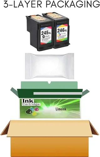 Vista 8 de Limeink Cartuchos de tinta remanufacturados de repuesto para cartuchos de tinta Canon 245 y 246 245xl 246xl para Canon Pixma MG2522 mx490 Impresora