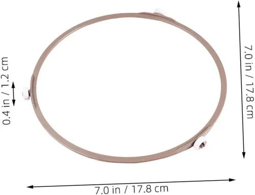 Vista 3 de Anillo giratorio para microondas, placa circular para microondas, anillo giratorio para placa, plástico resistente, instalación simple, suministros
