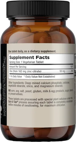 Vista 8 de Mt. Angel Vitamins - Citrato de zinc 50mg - Zinc 50 mg Citrato Quelato - Suplementos naturales de zinc fabricados en Estados Unidos - 60 tabletas