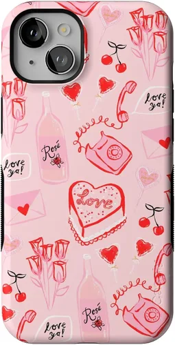 Vista 111 de Casely Funda para iPhone 15 Flores pintadas Frida Kahlo Floral Girly Funda atrevida Compatible con MagSafe