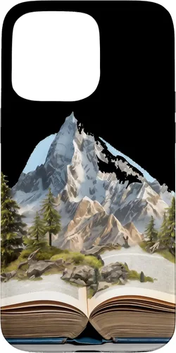 Vista 27 de Funda de lectura para iPhone 12 Pro Max Book Mountain Nature Bookworm Reader Hiker