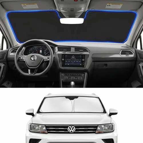 Vista 95 de Parasol para parabrisas para BMW X1 E84 2016-2024 2025, accesorios – Cubierta de parasol para parabrisas de ventana delantera, ajuste personalizado