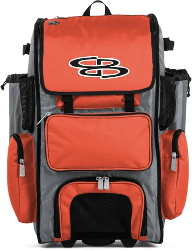 Vista 74 de Boombah Rolling Superpack - Bolsa para equipo de béisbol/sóftbol, varios colores, mango telescópico y capacidad para 4 murciélagos, versión