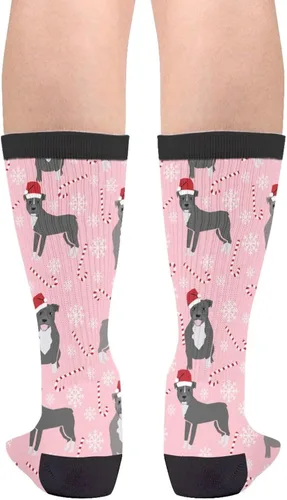 Vista 2 de HYEECR Calcetines casuales para fiesta de esqueletos bailarines, Halloween, divertidos, novedosos, calcetines de tubo para hombres y mujeres