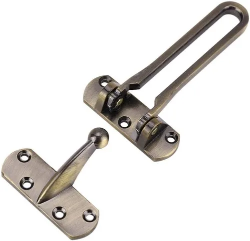 Vista 6 de Yosoo Cadena de seguridad de bloqueo de restrictor de bloqueo de ventana de seguridad de aleación de zinc multicolor (bronce)