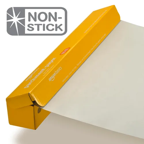 Vista 4 de Amazon Basics Papel pergamino para hornear, antiadherente, rollo de 90 pies cuadrados, 1 paquete