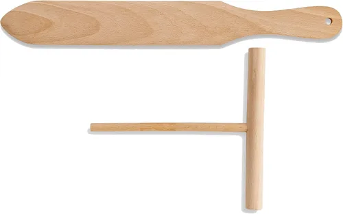 Vista 6 de Mrs. Anderson's Baking Ebelskiver Herramientas de torneado, madera de haya, 12 pulgadas, juego de 2