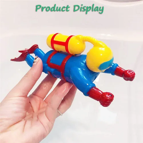Vista 7 de Juguetes de baño Miracland – Buceador de cuerda con movimiento a pilas, figura de hombre rana para bañera/piscina, regalo STEM libre de BPA