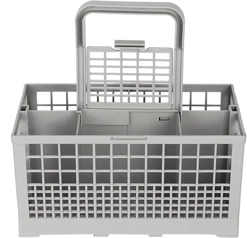 Vista 6 de Cesta de repuesto universal para lavavajillas con asa, caja de repuesto para cubiertos multiusos